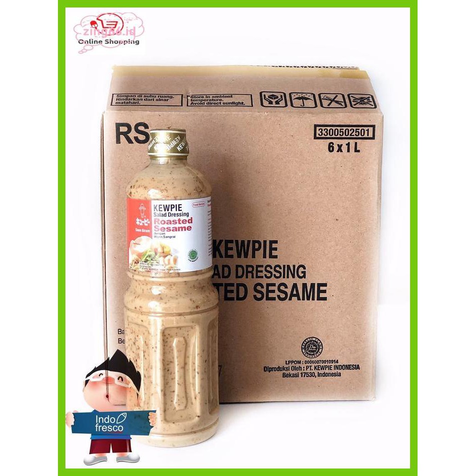 

4R6Ey46- Kewpie Salad Dressing Roastes Sesame Sauce 1Kg- Saus Salad R7Eye59-