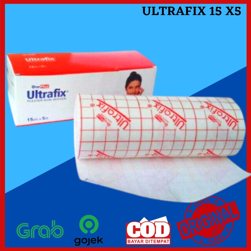 Cod Tape Plester Luka Ultrafix Onemed Flexible Perekat Non Woven Bahan Latex Free Soft 15cmx5m