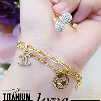 TiTanium set gelang cincin R031