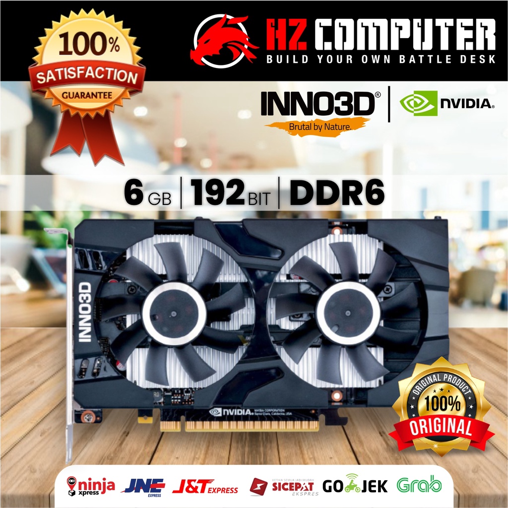 INNO3D GTX 1660 Super Twin X2 6GB | GDDR6 | 192-Bit | NVIDIA | GeForce