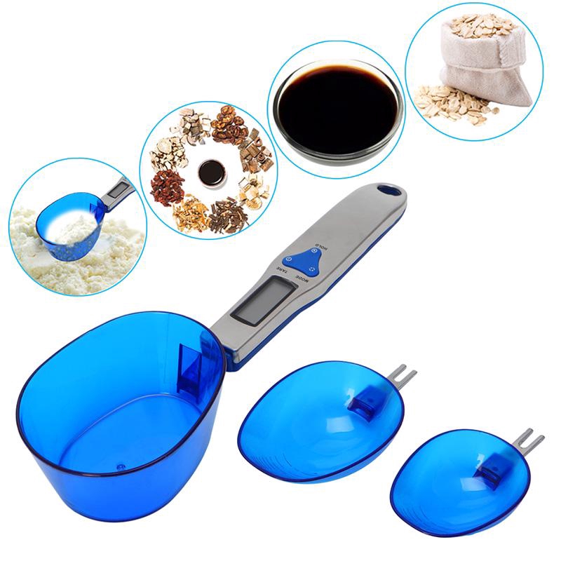 3pcs / Set Sendok Takar Tepung Digital Elektronik Akurat Untuk Dapur