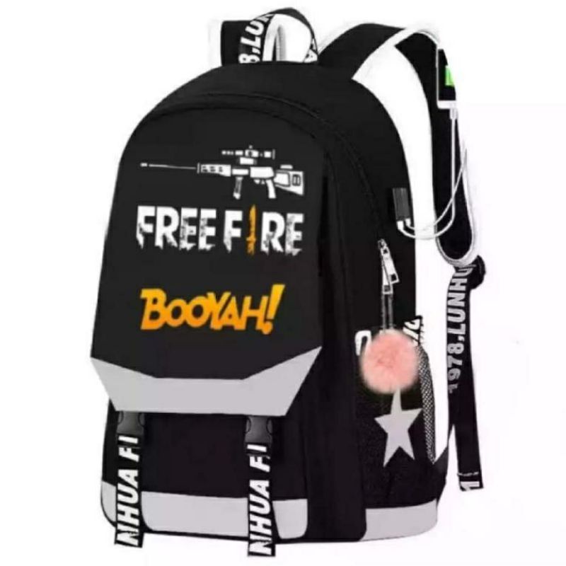 Tas Sekolah Anak Laki Laki / Perempuan Free Fire FF Booyah