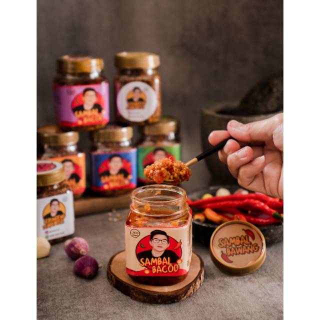 

SAMBAL BACOD BAWANG 200gram (1kg muat 6 botol) PEDAS ENAK NIKMAT by Kakend.s