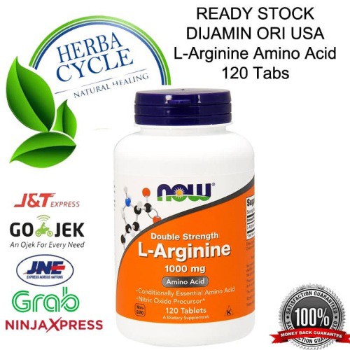 Now Foods L Arginine 1000 mg 120 Tab Now Arginine ORI USA