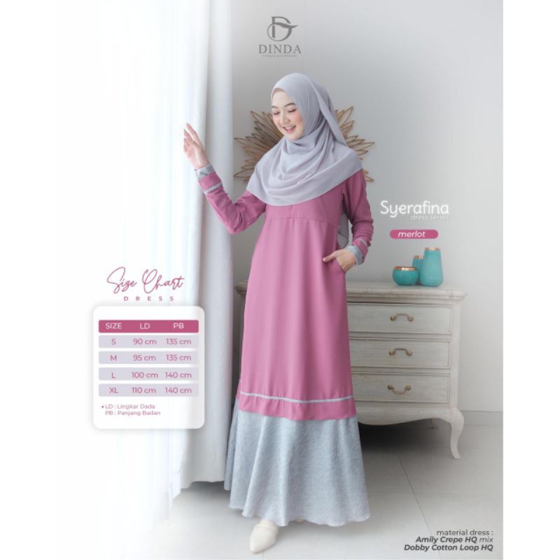 Syerafina Series Gamis by Dinda Dress