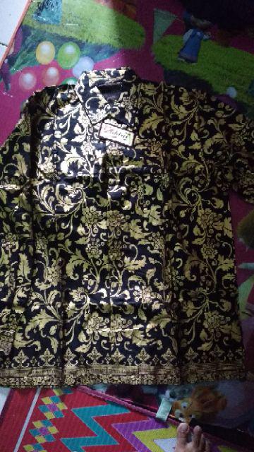 Bswart Batik Hrb026 Kenongo Hem Pendek Padi Pekalongan M L Xl Batik Pria Murah Modern Grosir