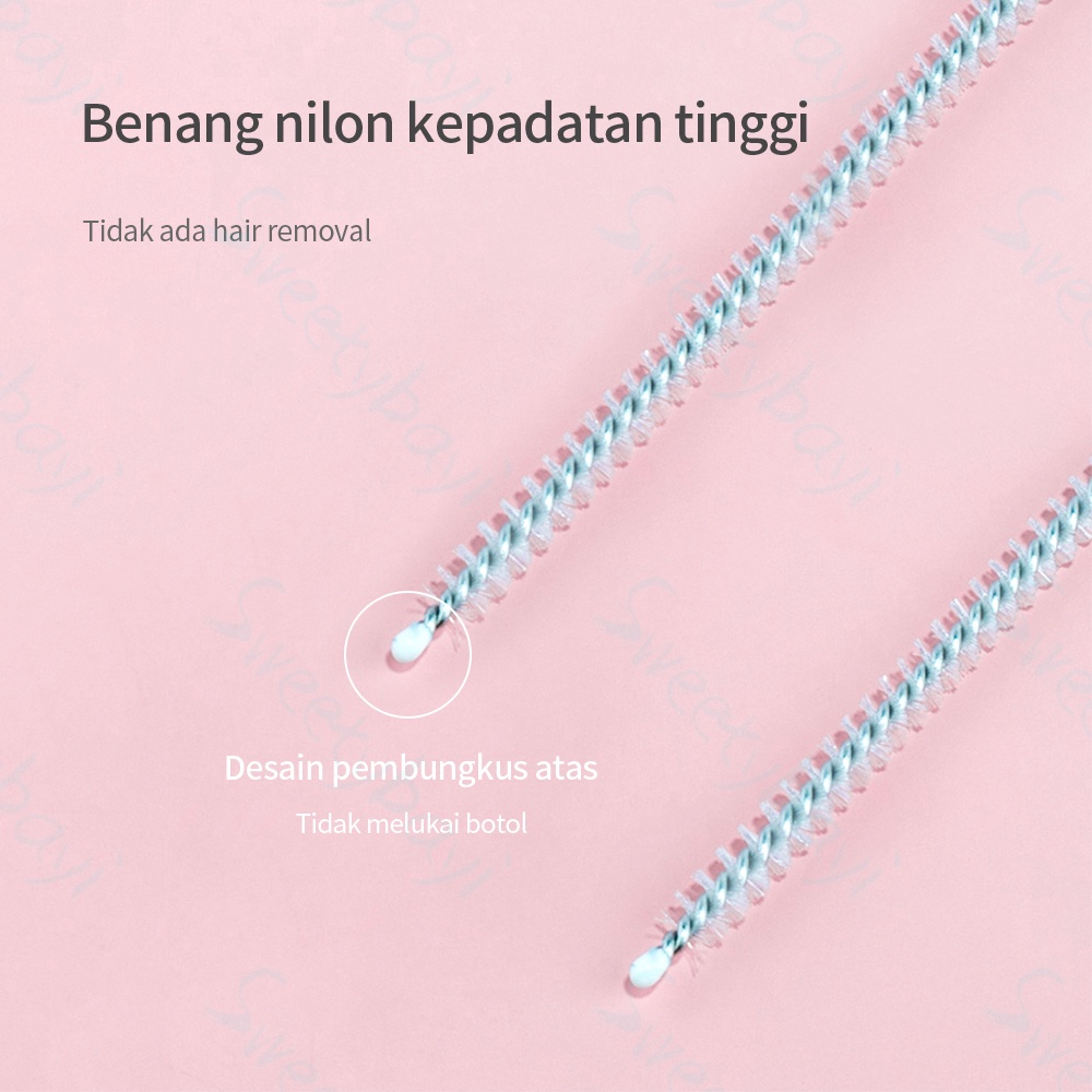 Kyopta sikat sedotan botol minum anak bayi 1pcs straws brush sdotan susu pembersih