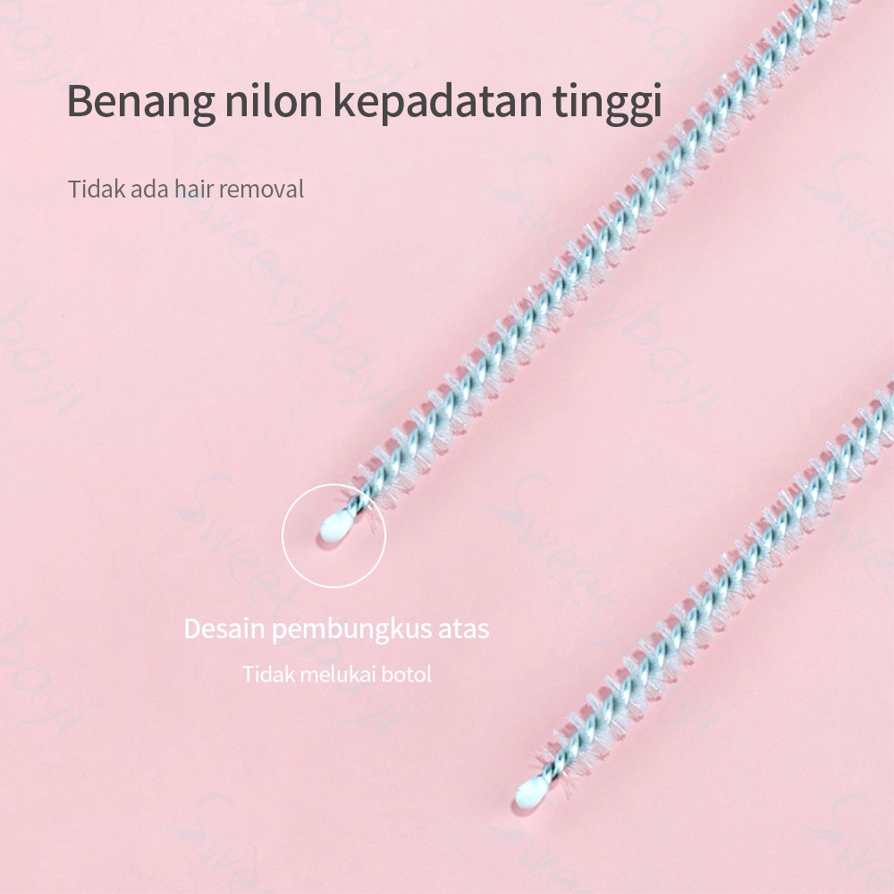 Sweetybayi sikat sedotan botol minum anak bayi 1pcs straws brush sdotan susu pembersih