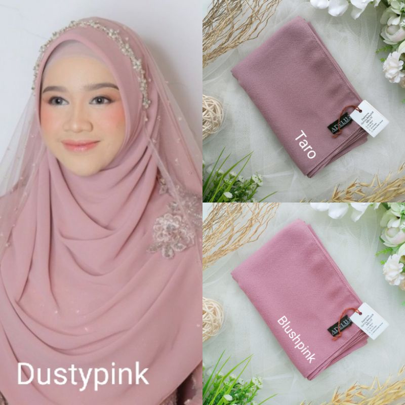 Pashmina Baby Doll Premium Model Polos Lembut Flowy Bahan Babydoll Armani