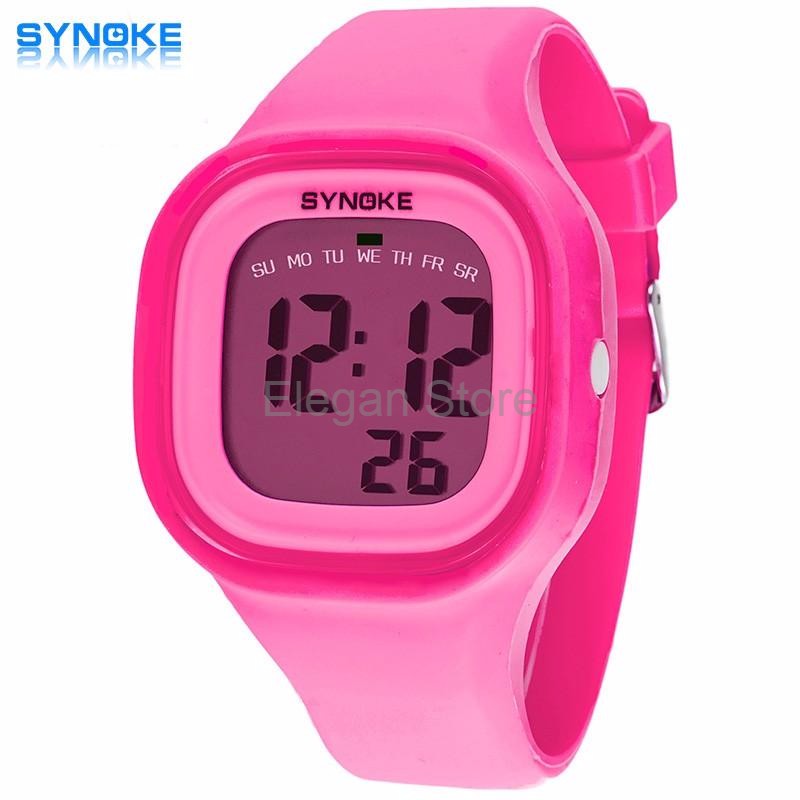 ELEGAN jam tangan wanita perempuan original Anti air SYNOKE Warna Pink