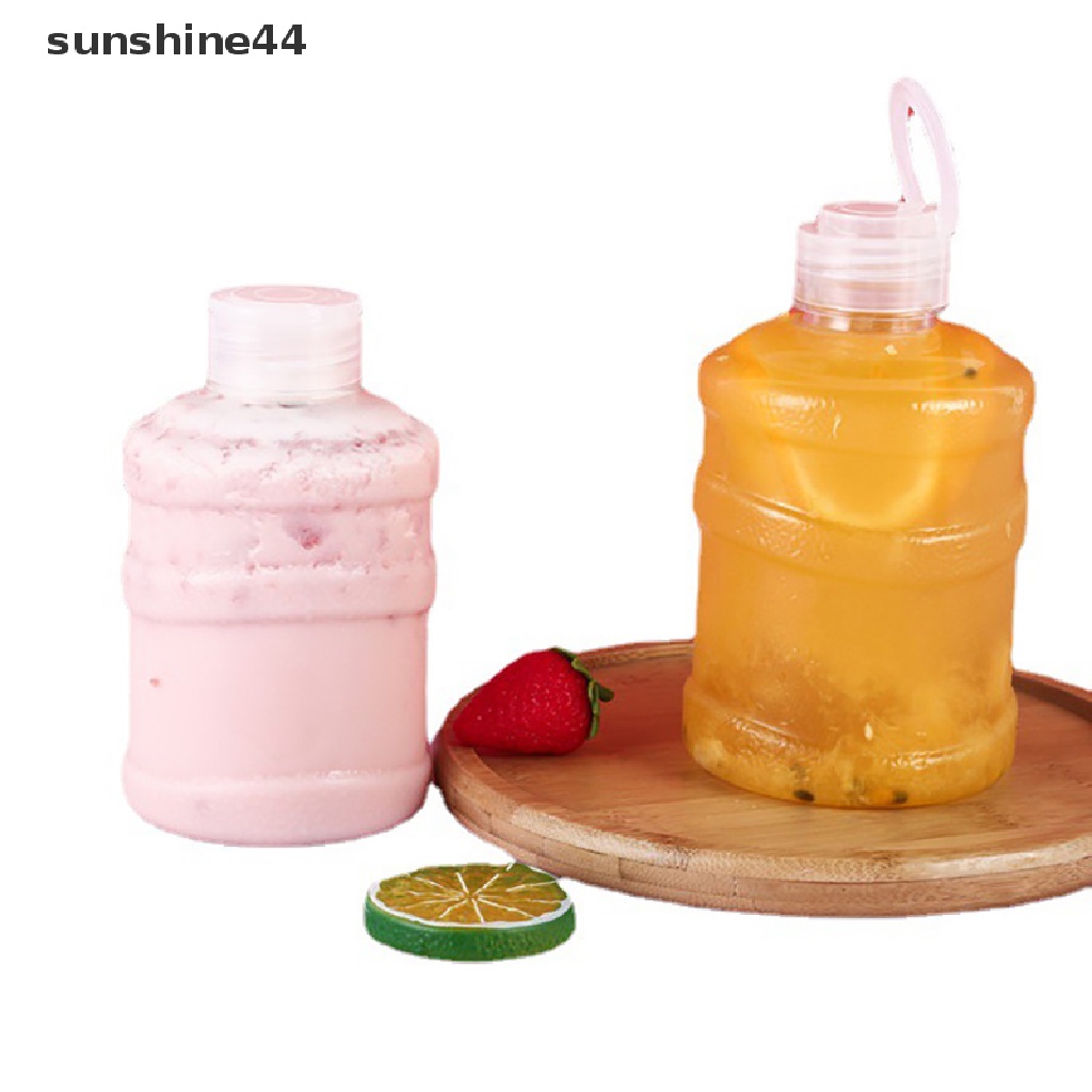 Sunshine 1Pc Botol Minum Plastik Portable 500 / 650ml Untuk Jus / Susu / Teh