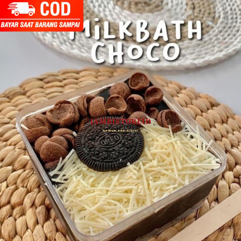 

(JAMBISTOREID) KHUSUS KOTA JAMBI JANGAN DIPESAN SEBELUM KONFIRMASI Dessert Box Milkbath Choco Jambi