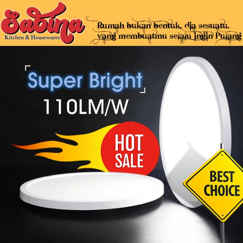 Lampu LED Plafon Bulat Modern Minimalis 38W 40CM Celing Lamp Warm White