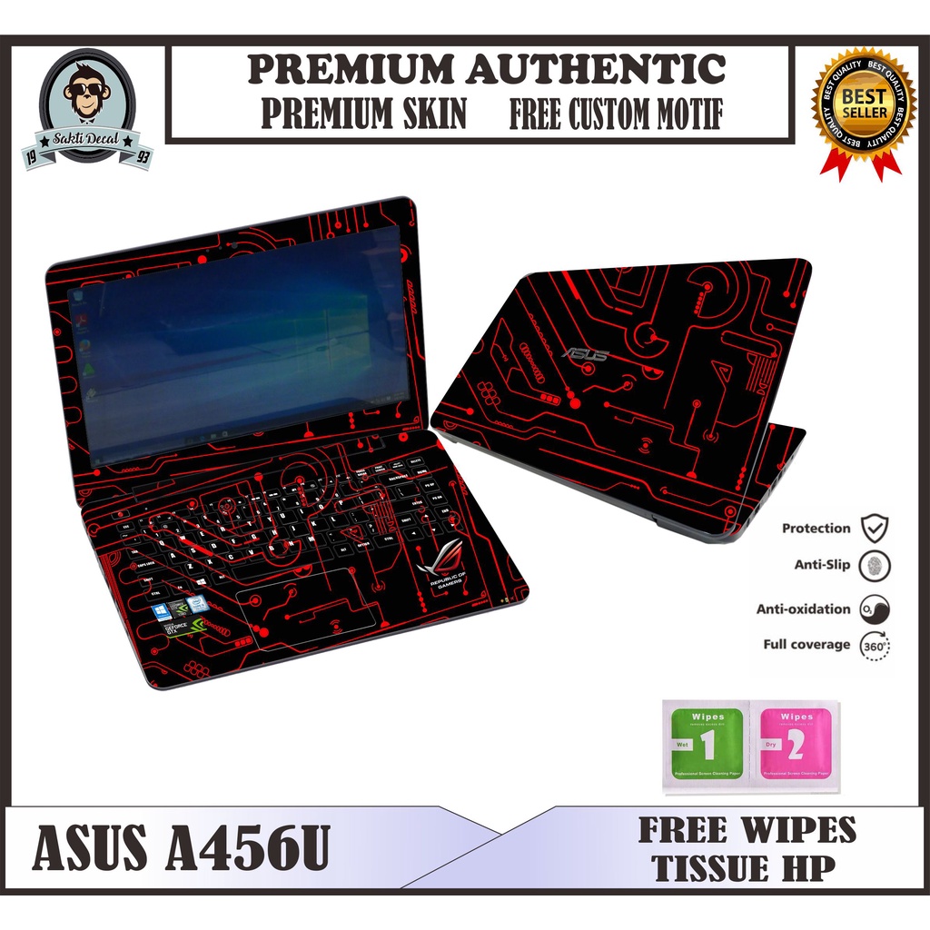 GARSKIN LAPTOP ASUS A456U FULL BODY // STIKER FULL BISA COD