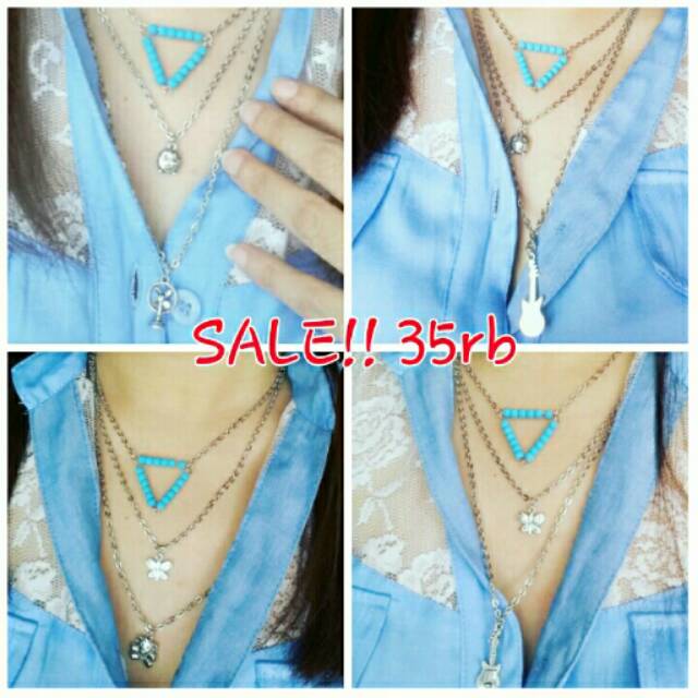 70rb 2pc Kalung 3lapis