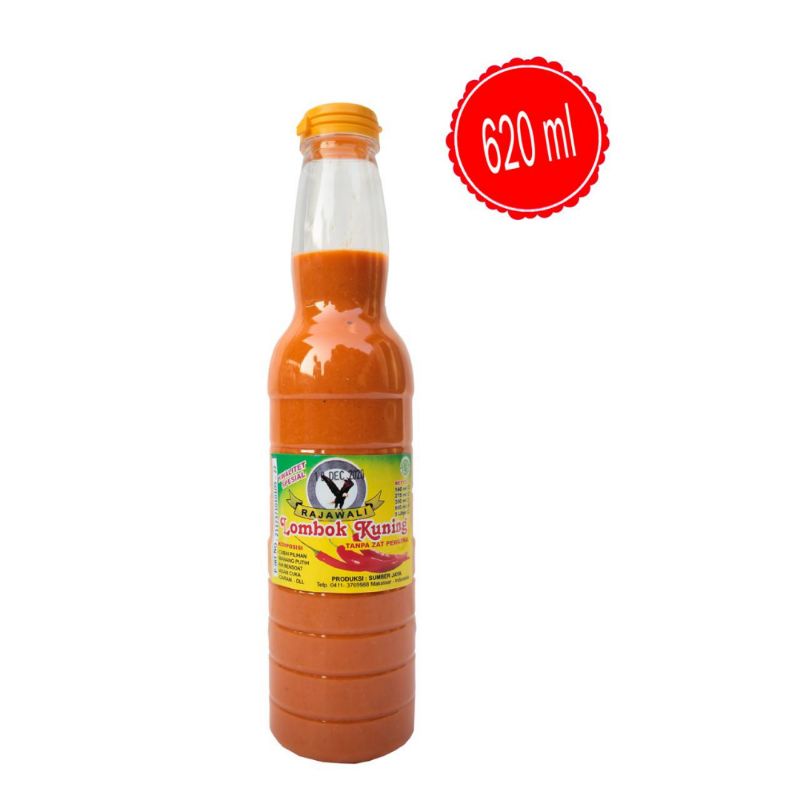 

Saos Saus Sambal Lombok Kuning Sumber Jaya (Rajawali) 600 ml