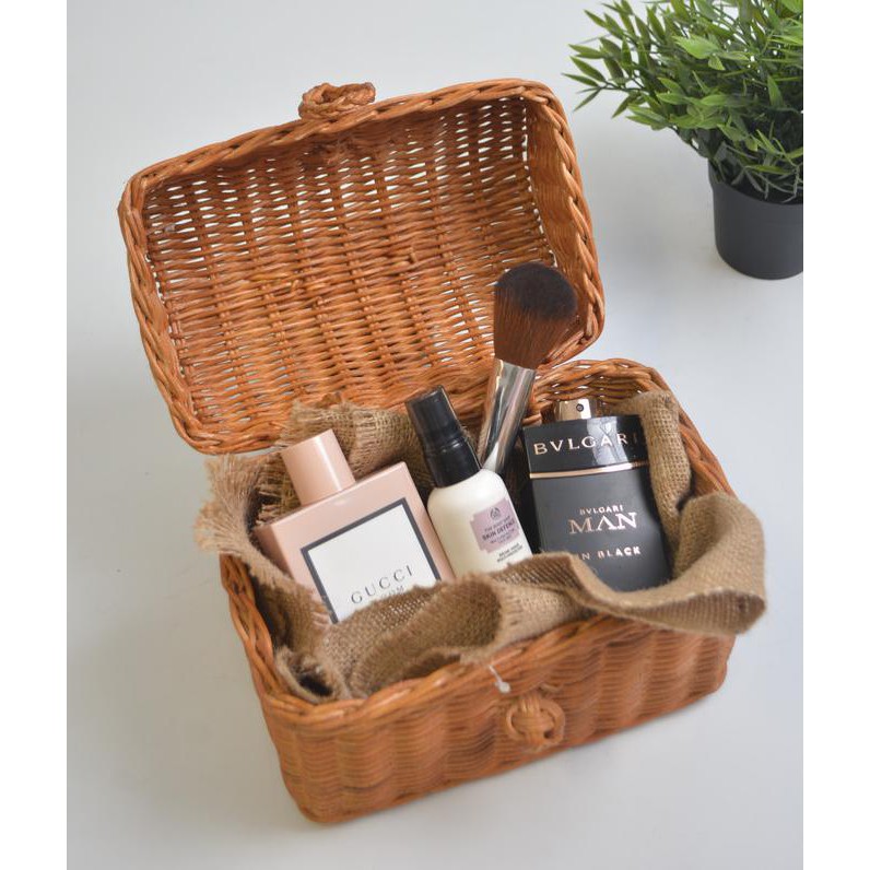 

Gift Box Recta Small Nine Square Natural Honey Tokotaraka94