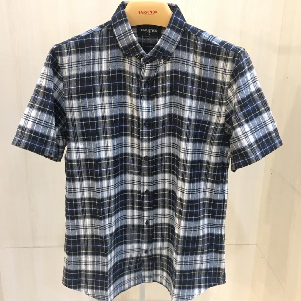 KEMEJA MAN BAVERRE / BAJU PRIA TRENDY / KEMEJA KOTAK