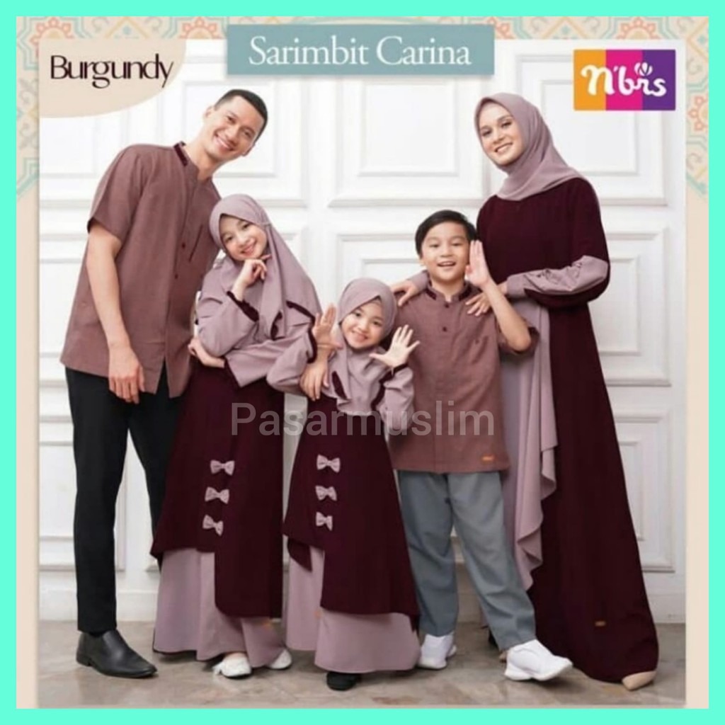 Carina Burgundy Sarimbit 2021 Sarimbit nibras Carina Burgundy