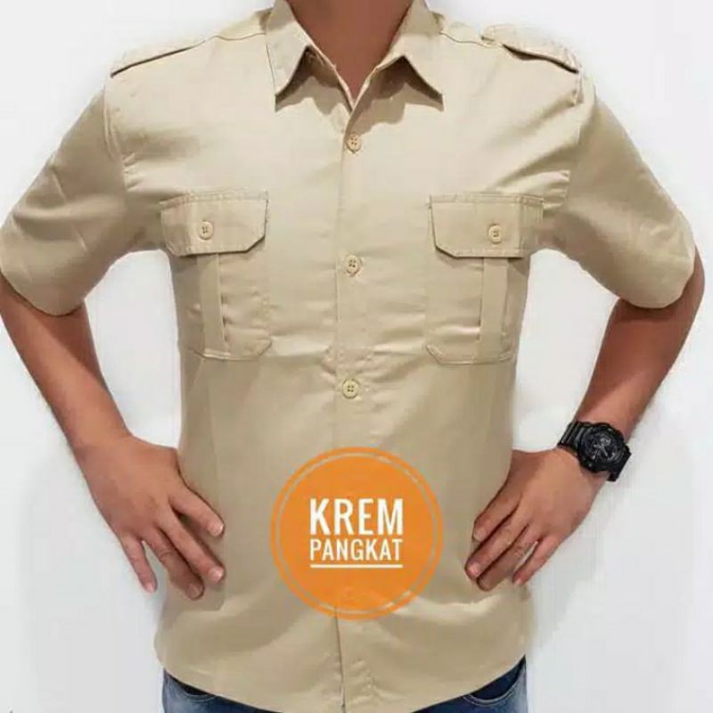 KEMEJA PDH KREM - KEMEJA PDL - BAJU PDH KREM - BAJU PDL