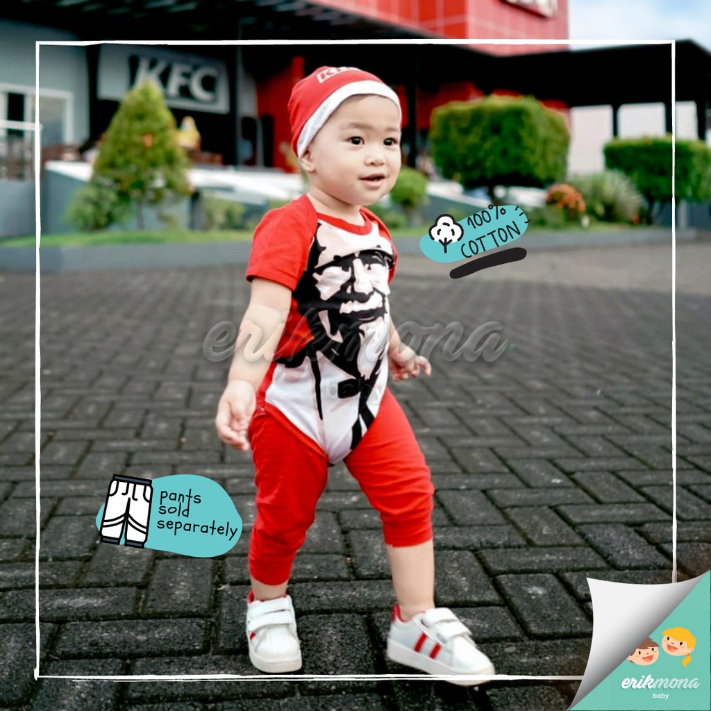 ♥︎ baju bayi jumper bayi ♥︎ lucu karakter KFC ♥︎