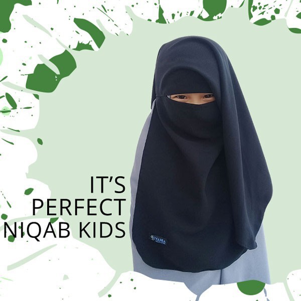 niqob cadar himar jilbab Niqab Yaman Untuk Anak Wolfis Premium