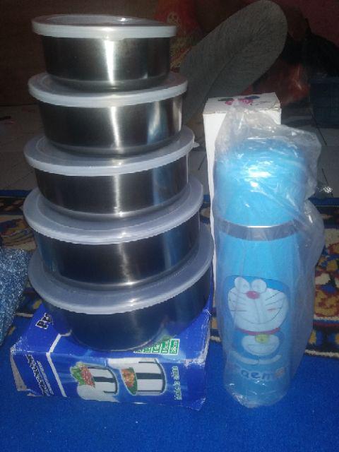 Sls89 Rantang Susun 5 Stainless / Protect Fresh Box-rantang Makan