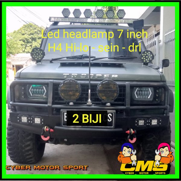 lampu mobil Led Type H4 Hi lo. Lampu Utama mobil H4 turbo led high