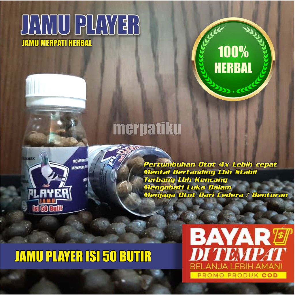 JAMU MERPATI KOLONG DAN BALAP COCOK UNTUK BURUNG PLAYER / ISI 50 BUTIR