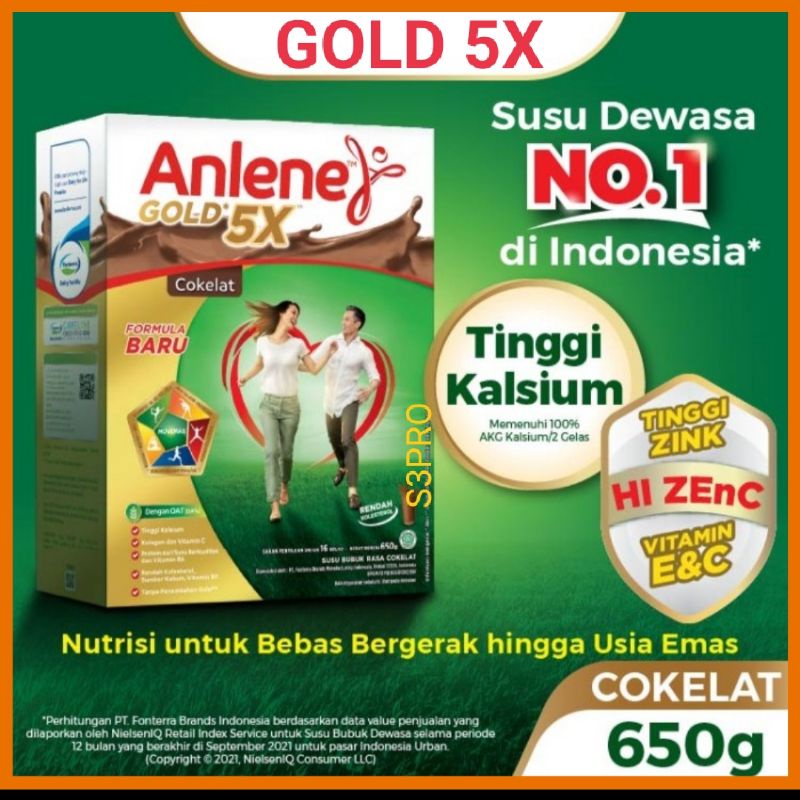 Anlene Gold 5X Coklat 650g bukan Anlene Gold Plus Coklat 650gr