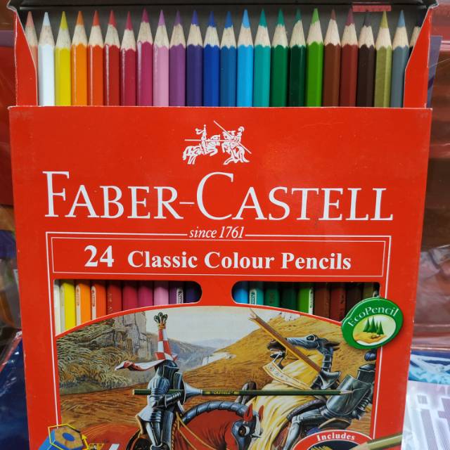 

Pencil warna faber castell 24 warna