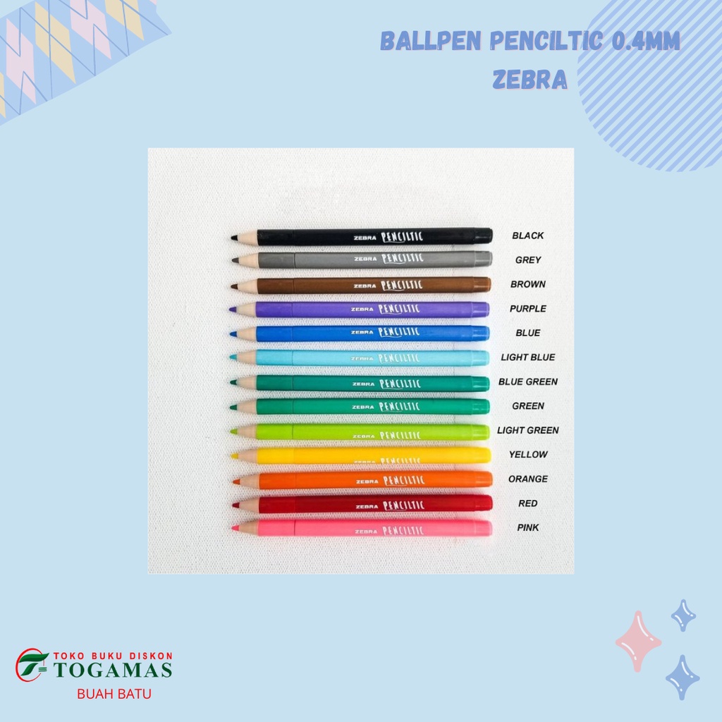 

BALLPEN PENCILTIC 0.4MM ZEBRA