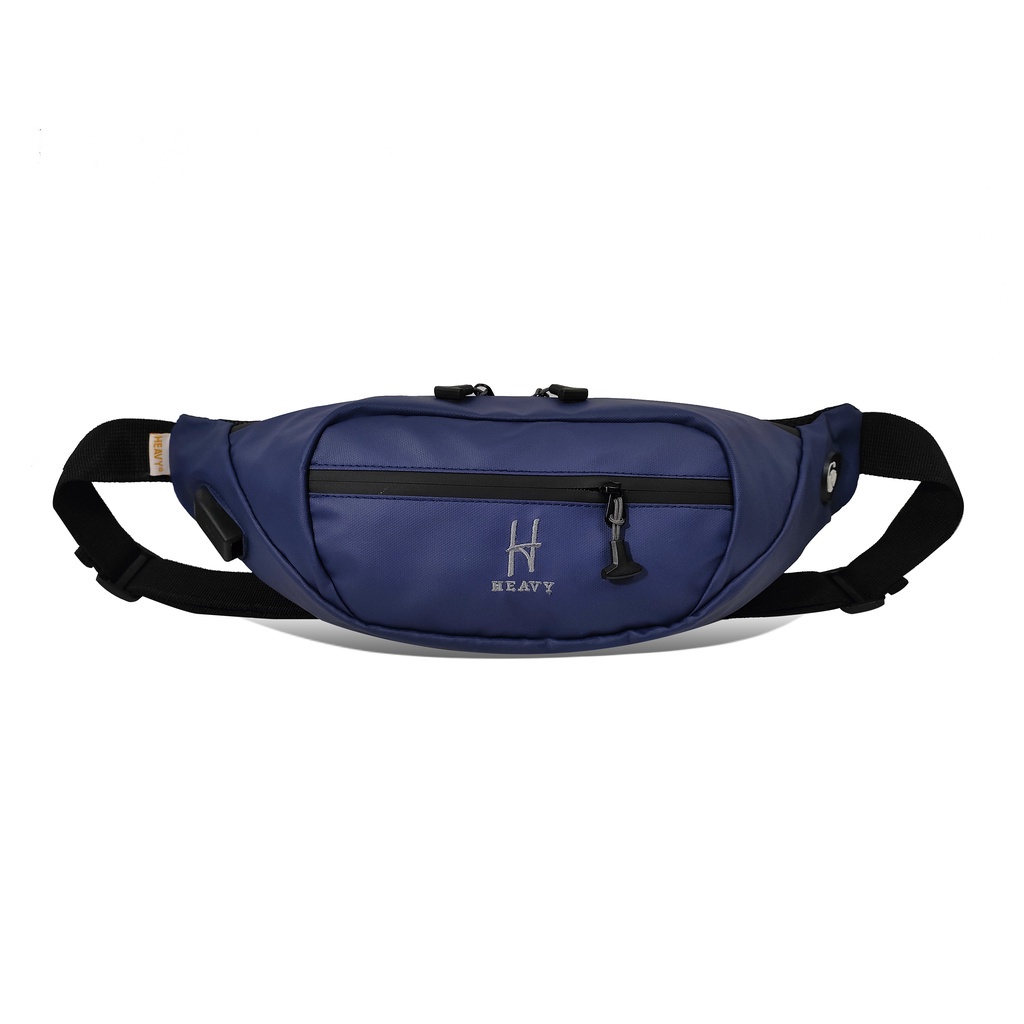 TAS SELEMPANG PRIA HEAVY - OBELIX WAISTBAG USB WATERPROOFF