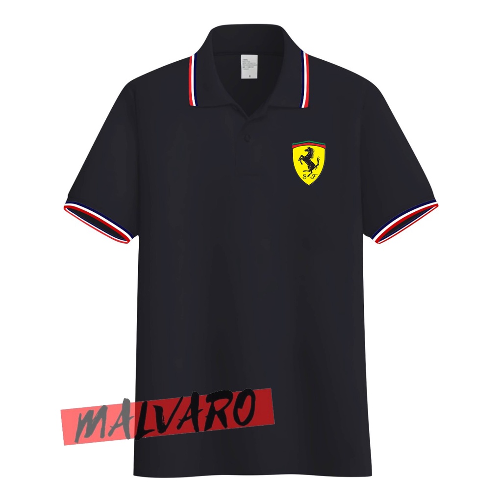 MALVARO Polo Shirt / Polo List / Kaos Kerah Pria / Kaos Polo / Tshirt Pria N-3 (CL)