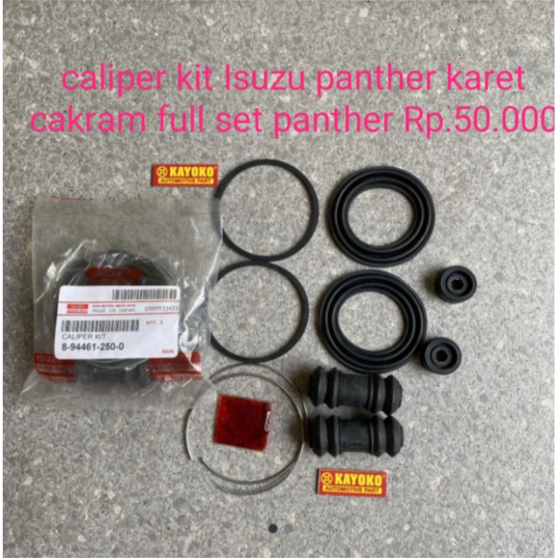 caliper kit karet rem cakram fullset panther