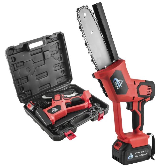 Chainsaw Gergaji Rantai Elektrik Mini Cordless 48 Volt Lengkap Ul-1030