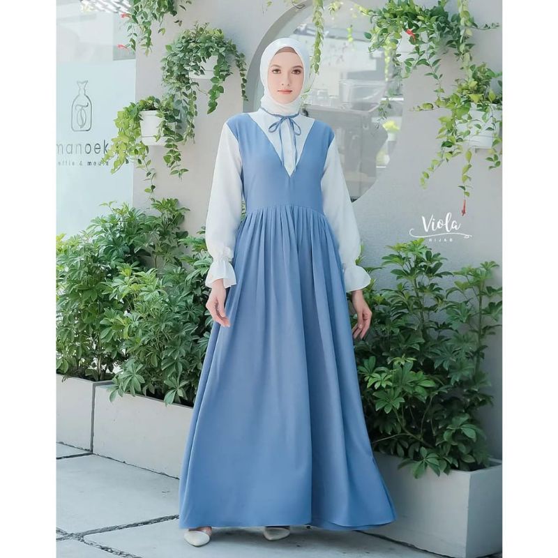 Baju wanita daisy dress TRAND model Baju Gamis Remaja Terbaru N_muslimah Kekinian 2021 Gamismurah Bajugamis Super Kek Lt