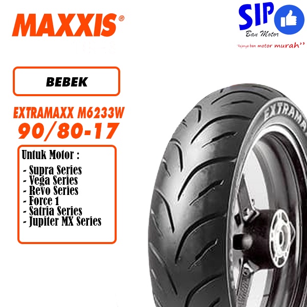 Ban motor bebek Maxxis Extramaxx 90 80 17 M6233W tubeless