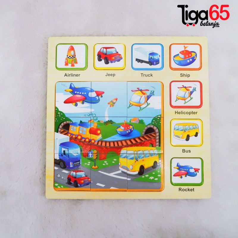 365 Mainan Edukasi Maenan Kayu / PUZZLE KAYU N50