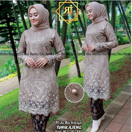 kebaya tunik ajeng berkualitas