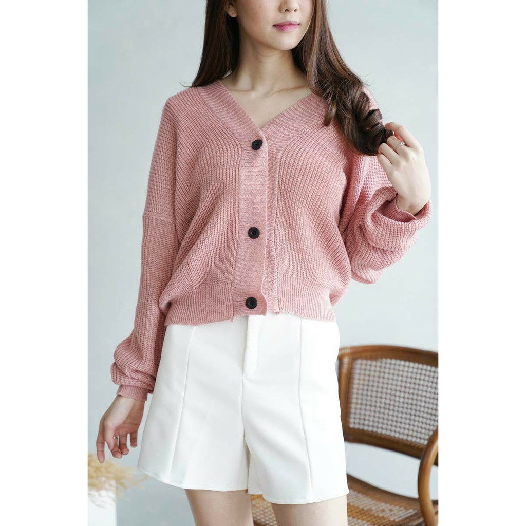 Cardigan Knit Blackhole Atasan Wanita Top