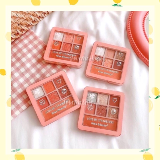 Kiss Beauty Love Me Strawberry Eyeshadow