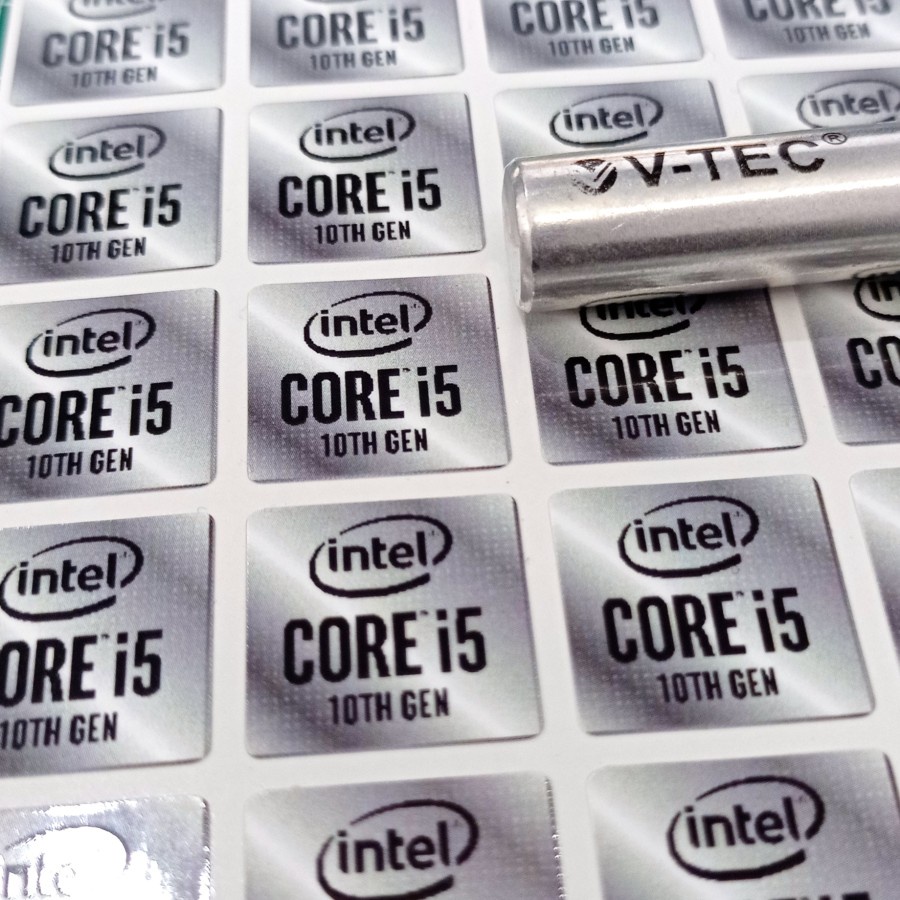 Stiker Intel Core i5 Gen 10