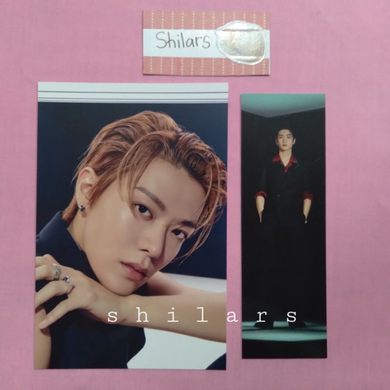 jaehyun bookmark & yuta postcard nct 127 favorite classic ver