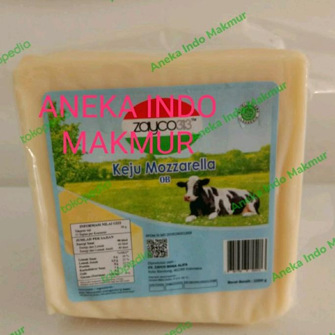 

(BISA COD) Keju Mozarella Mozzarella Mozarela Moza OldenBurger Olden Burger 1kg NEW Kode 384