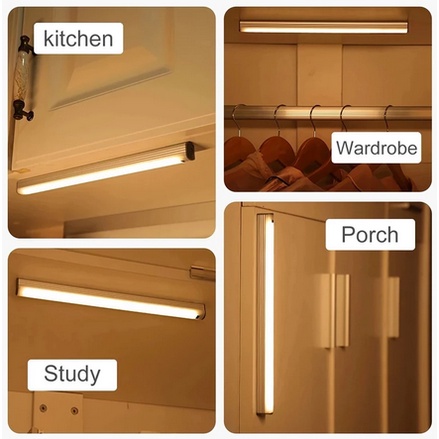 Lampu Baca Tempel Magnetic LED Sensor Gerak Lampu Dinding Lemari Kamar-2