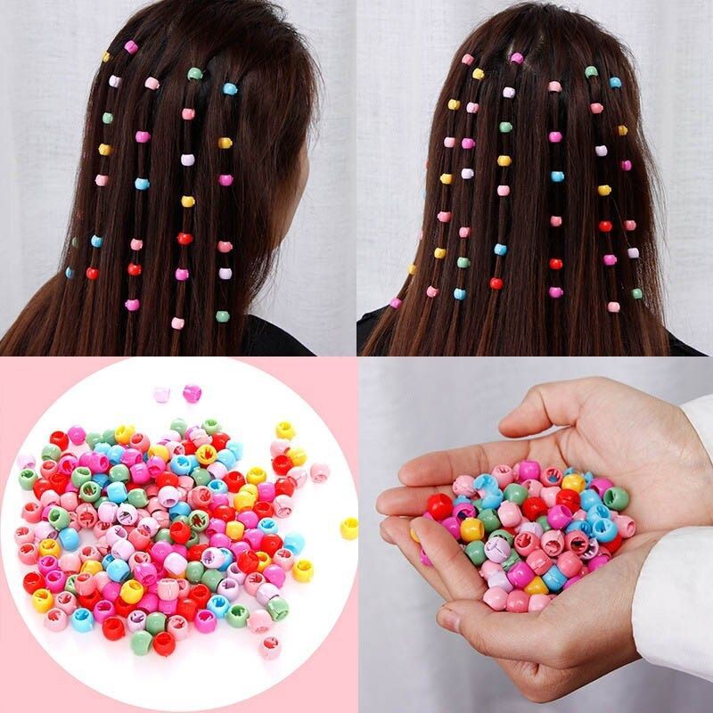 10/30/50pcs Jepit rambut mini Bulat-Bulat warna -warni