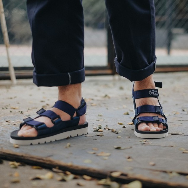 Alden Navy | Sendal Original Kasual Casual Strap Pria/Cowok Sandal Footwear Ori | FORIND Local Goods