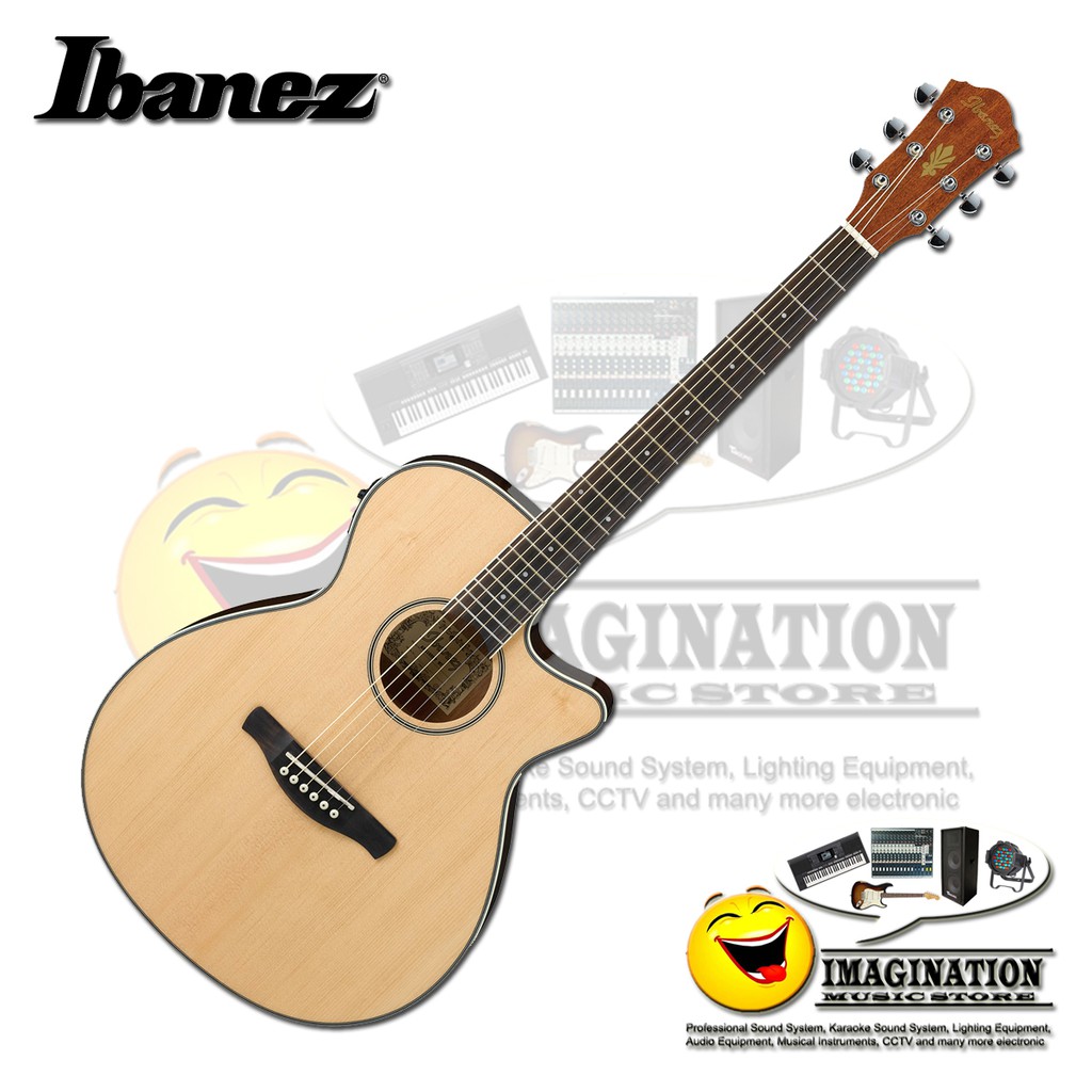 Ibanez AEG8E Natural Acoustic Electric Guitar