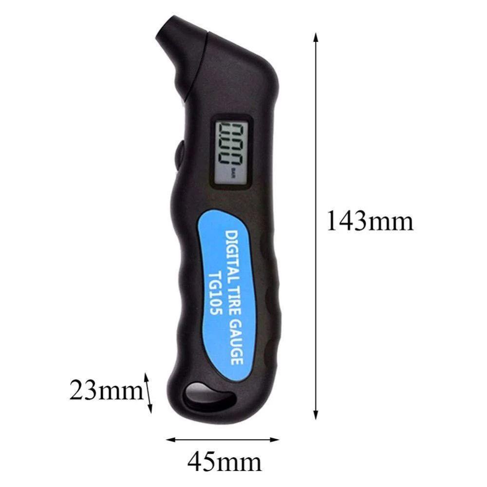 Solighter Alat Pengukur Ban Digital TG105 LCD Display Untuk Manometer Mobil Truk Motor Sepeda